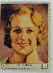 Sally Eilers 1932 Movie Star Trading Card National Screen Star Stamps - Picture 1 of 2