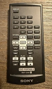 Mando a distancia portátil Sony RMT-D191 DVD fabricante de equipos originales - Imagen 1 de 2