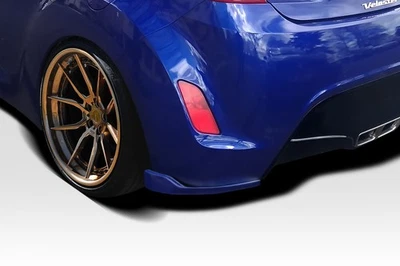 For 2012-2017 Veloster Duraflex Bailer Rear Lip Add On Spoilers - 2 Piece Foto 1 de 4