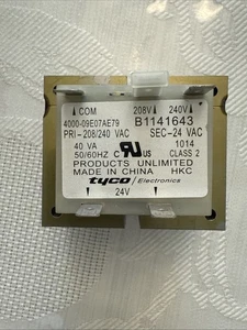 Transformador Tyco 4000-09E07AE79 B1141643 PRI 208/240V SEC 24V 40VA 50/60 HZ - Imagen 1 de 4