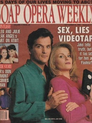 Soap Opera Weekly Sept 22, 1992 JUDI EVANS-TOM EPLIN-DON DIAMONT-RYAN'S HOPE - Image 1 of 4