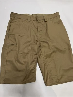 Red Kap Men's Lightweight Crew Shorts Khaki 36” X 13” Work Shorts Style: PT4L - Image 1 of 4