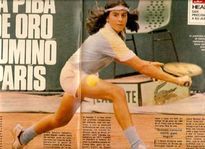 TENIS GABRIELA SABATINI JOVEN FOTOS SEXY MAG 1984 Foto 1 de 3