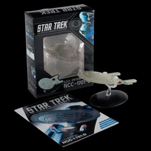 USS Enterprise 1701-D (Edición en caja #1) Star Trek Eaglemoss nuevo con cargador - Imagen 1 de 4
