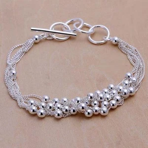 beautiful Fashion Cute wedding lady silver women beads pretty bracelet jewelry - Picture 1 of 3