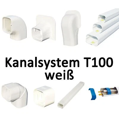 KLIMA_DE Kanalsystem für Kältemittelleitungen T100 als Kabelkanal verwendbar! Klimaanlage
