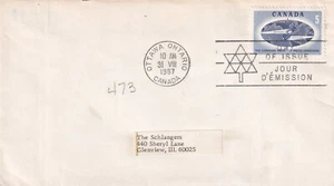 CANADA 1967 FIRST DAY COVER & INSERT, GLOBE AND FLASH - Picture 1 of 2