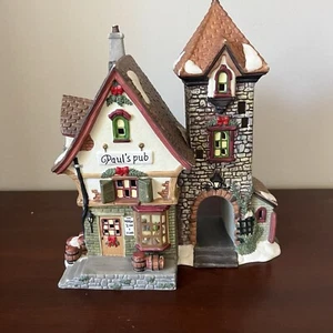 90’s Vintage Cobblestone Victorian Style “Paul’s Pub” - No Chips Or Cracks! - Picture 1 of 13