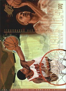 2000-01 SPx Spxcitement Trail Blazers Basketball Card #S3 Rasheed Wallace