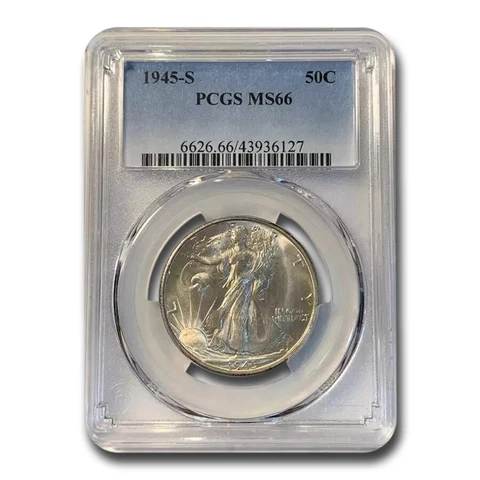 1945-S Walking Liberty Half Dollar MS-66 PCGS - SKU #25697 Cover