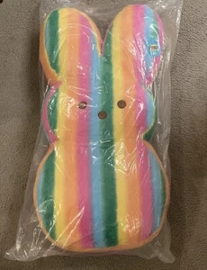 Jumbo Peeps Rainbow Striped Easter Bunny 42” Plush Stuffed Toy NEW *SHIPS TODAY* - Picture 1 of 2