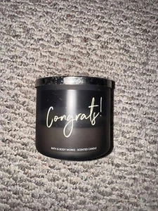 Bath & Body Works Congrats! 3-Wick Candle - 14.5 oz - USED - Picture 1 of 3
