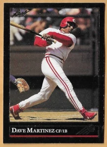 DAVE MARTINEZ REDS #457 sin punto inc - HOJA NEGRA EDICIÓN DORADA CASI NUEVO - NUEVO COMO NUEVO 1992 - Imagen 1 de 2