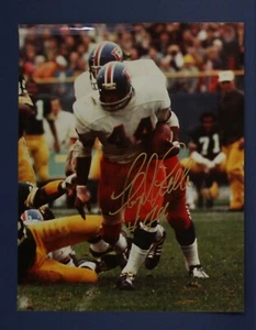 Floyd Little Autographed Photo Denver Broncos #44 HOF Running Back - Picture 1 of 2