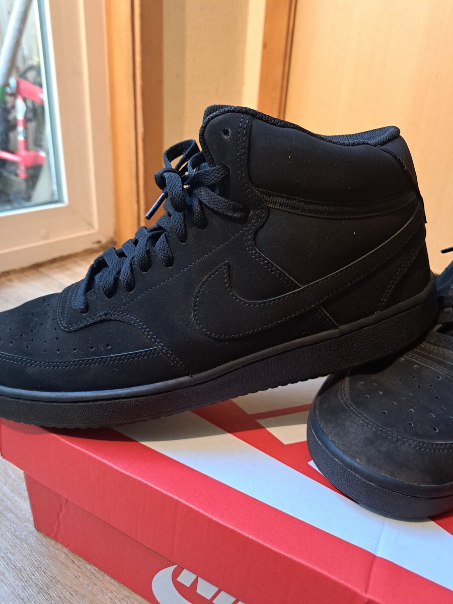 Nike Court Vision Next Nature Mid Triple Black for Sale Nike Court Vision Next Nature Mid Triple Black for Sale