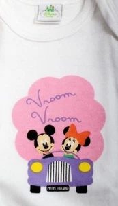 9 MONTHS NEW DISNEY BABY GIRL GIFT BOXED 2 PACK BODY SUITS MINNIE MOUSE BNWT - Picture 1 of 3