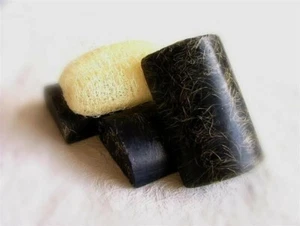 Loofah Soap mix Bamboo Charcoal & Honey Reduce Body Odor  Prevent Acne 100g x6 - Picture 1 of 5