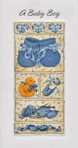 Glückwunschkarte zur Geburt - Baby Junge mit Bibeltext - Psalm 48,1 - EB8830 - Bild 1 von 1