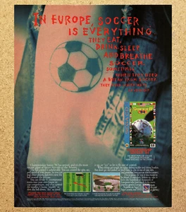 Sega CD Championship Soccer '94 - Video Game Print Ads Poster Promo Art 90's - Picture 1 of 3