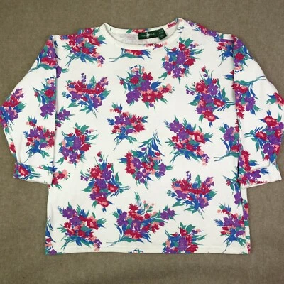 Suéter Hunt Club Para Mujer Mediano M Estampado Floral Manga Larga Foto 1 de 4