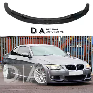 BMW 3 SERIES E92 E93 M PERFORMANCE FRONT LIP SPLITTER GLOSS BLACK LCI 2009-2014 - Picture 1 of 11