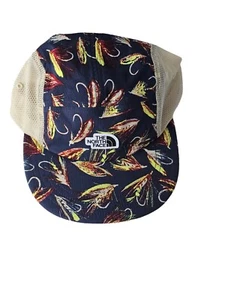 The North Face Class V Camp Hat Cap Navy Fly Fishing Lure One Size Buckle Back - Picture 1 of 4