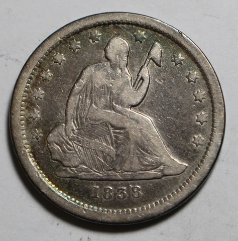 1838 Seated Quarter RT65 Cover