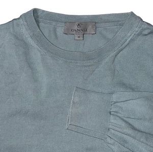 CANALI 1934 Maglione Uomo Taglia 50 Cotone Girocollo Pullover Made in Italy - Foto 1 di 8