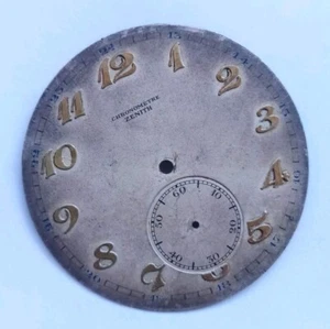 ZENITH Chronometre Vintage Dials from Pocket watch.Metal - Picture 1 of 9