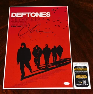 CHINO MORENO DEFTONES SINGER SIGNED 12X18 DIAMOND EYES POSTER JSA COA!!! - Picture 1 of 1