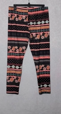 Pantalones No Boundaries Floral Estampado Multicolor Mujer Talla X-Grande 15-17 Foto 1 de 4