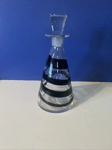 Rare Blenko Glass Decanter with Stopper Black Strip - Picture 1 of 5