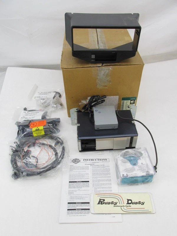 Cambiador de CD montado en paquete Harley Davidson genuino NOS 77184-01 Foto 1 de 4