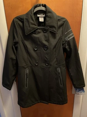 Abrigo parka Free Country Soft-Shell negro mediano para mujer Foto 1 de 4