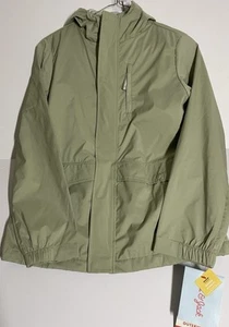 Cat & Jack Youth Jacket Sz XL 14-16 Hood Pockets Snap Closure Army Green - Picture 1 of 3