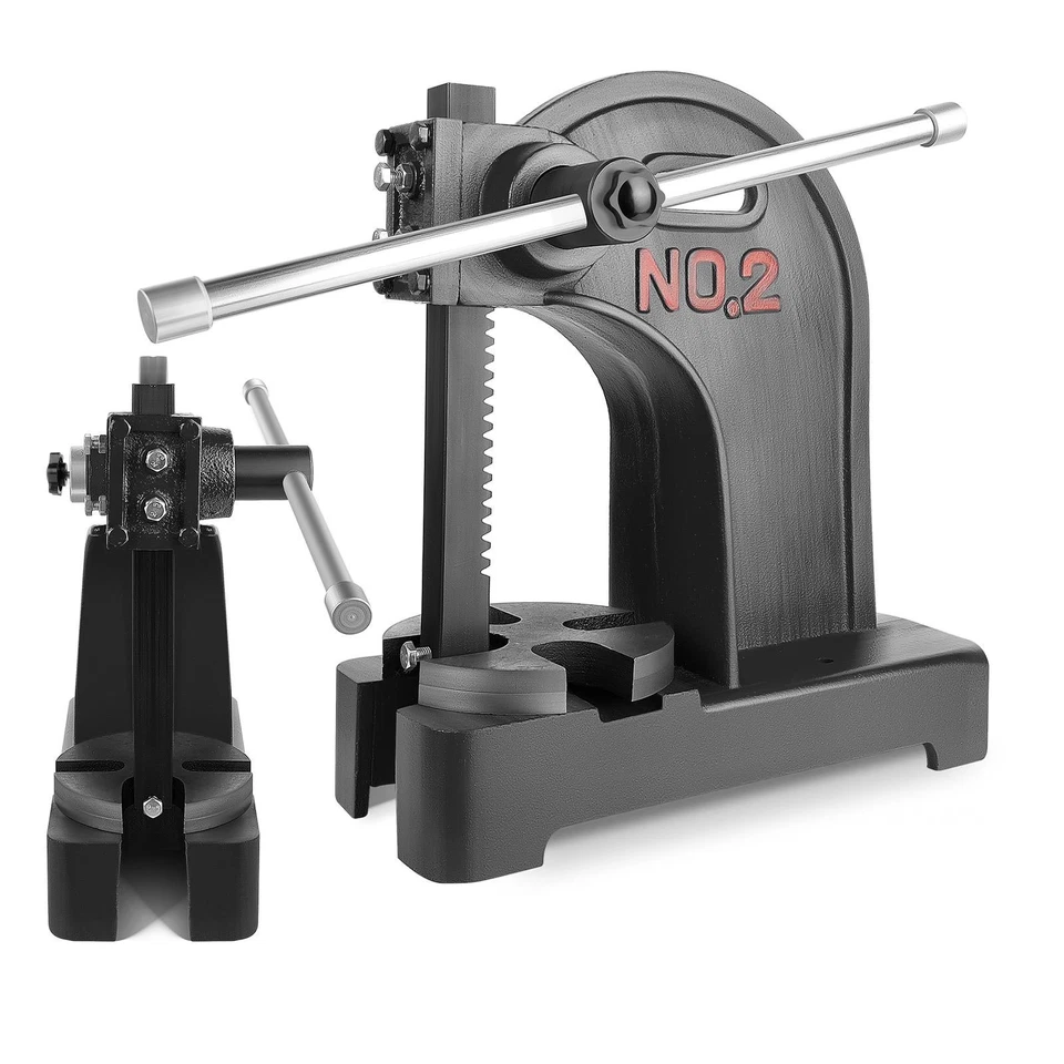 Prensa de eje de hierro fundido 2 toneladas manual prensa de escritorio palanca rodamiento de montaje Foto 1 de 4