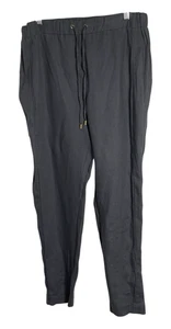 Ellen Tracy 100% Linen Pants Gray Coastal Beach Size Small - Picture 1 of 11