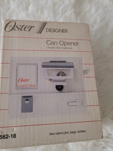 Vintage Oster Can Opener 562-18 Under the Cabinet Count-r Clean New Open Box - Picture 1 of 6