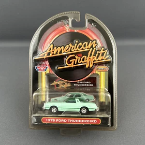 Motor Max 1/64 Scale American Graffiti 1978 Ford Thunderbird Aqua Diecast Neu in OVP - Bild 1 von 9
