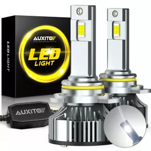 AUXITO 9012 LED High Low Beam Headlight Bulbs SUPER BRIGHT 24000LM CANBUS Y19 - Picture 1 of 27