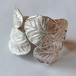 Ilaria Peru Silber 925 Sterling Armband Violette Blätter Vintage, 55,9 g - Bild 1 von 15