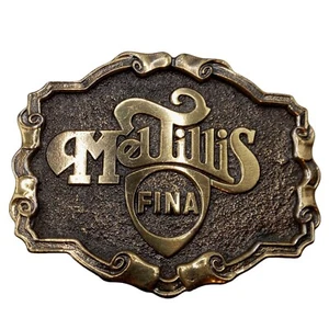 Mel Tillis Belt Buckle Country Music Musician Fina Oil Western Wear Collectible - Picture 1 of 7
