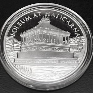 1 oz. MAUSOLEUM AT HALICARNASSUS #6 - 7 Wonders Series .999 fine silver - Picture 1 of 8