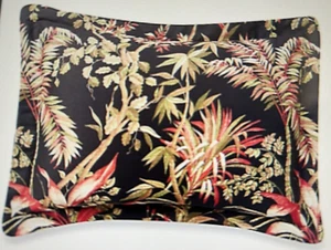 Pair TOMMY BAHAMA "JUNGLE DRIVE" KING PILLOW SHAMS~40X22~Tropical Leaf - Picture 1 of 9