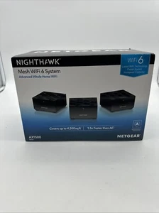 Netgear Nighthawk Dual-band AX1500 3-Pack (MK6W) MR60 Mesh Wifi Router-Open Box - Picture 1 of 5