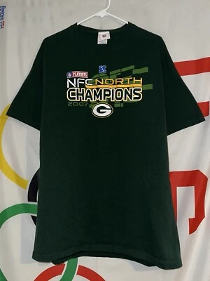 Camiseta Green Bay Packers 2007 NFC Champions XL Verde NFL Fútbol Foto 1 de 4