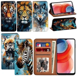 Print PU Leather Stand Phone Shockproof Cover Case For Alcatel 1S/1V/3L 2020 UK - Picture 1 of 13