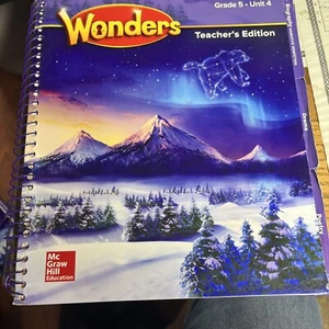 Wonders Grade 5 Teacher's Edition Unit 4 (Spiral Bound) Elementary Homeschool - Picture 1 of 1