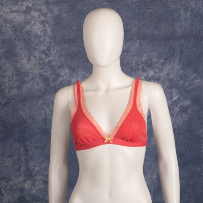 Bralette Xhilaration para mujer de malla de encaje salmón 38  Foto 1 de 4