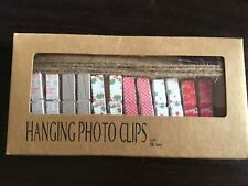 (U) Heaven Sends Xmas Hanging photo clips ( 12 pegs and 5ft string) BNWT
